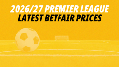 Image for 2026/27 Premier League Betfair prices